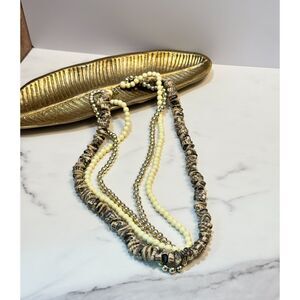 Vintage 80s Rosecraft Multistrand Necklace